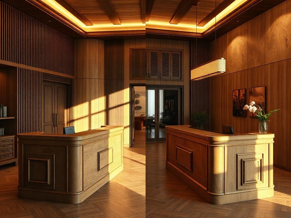 Mẹo đánh bóng và xử lý sự cố trầy xước nhỏ tại nhà - quầy lễ tân sang trọng giá rẻ