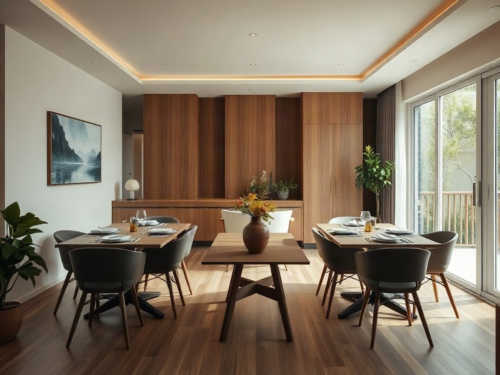 Bí Quyết Chọn Mua Bộ Bàn Ăn Gỗ Sồi 6 Ghế Đẹp, Bền Và Phù Hợp Không Gian Sống 20 Không đo đạc kỹ diện tích phòng trước khi đặt làm - Bộ bàn ăn gỗ sồi 6 ghế