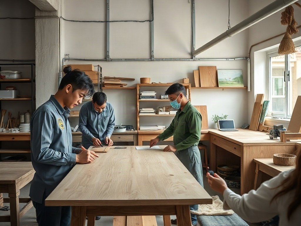 Bàn làm việc tại Nhà Bè: Tối Ưu Không Gian Sáng Tạo Cho Hiệu Suất Cao 16 Không đo đạc kỹ diện tích phòng trước khi đặt làm - Bàn làm việc tại Nhà Bè