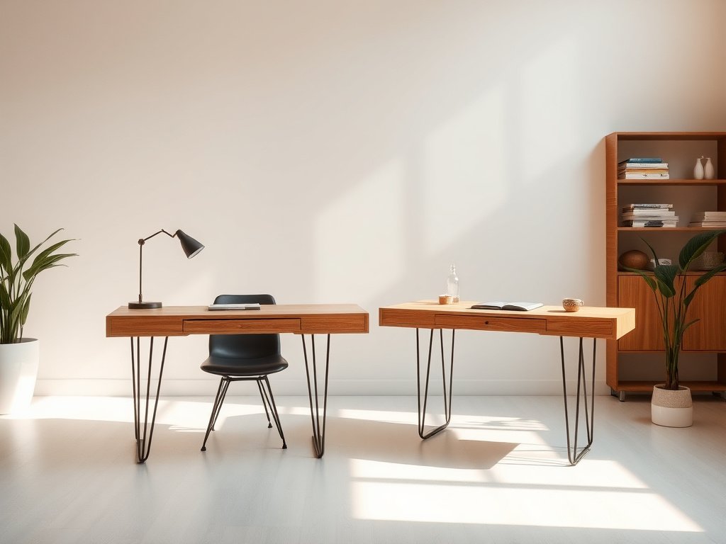 8 Lý Do Nên Chọn Bàn Làm Việc Chân Sắt Cho Không Gian Làm Việc Hiện Đại 11 Bàn chân sắt trong studio sáng sủa tại Việt Nam