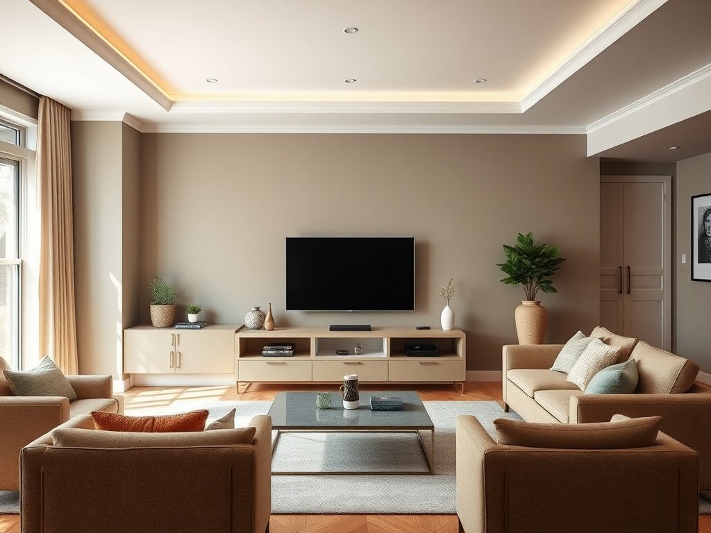 6 Dấu Hiệu Kệ Tivi Kém Phong Thủy Bạn Cần Biết 8 Kệ tivi bị bừa bộn với nhiều đồ vật tạo cảm giác chật chội.