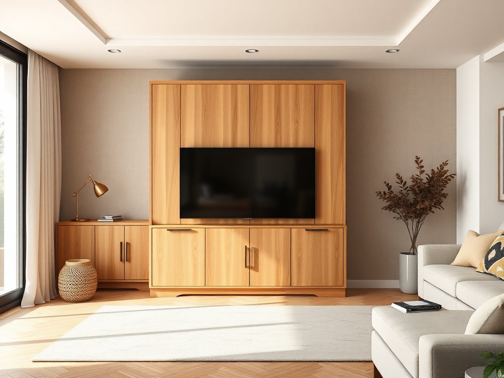 5 Bước Vệ Sinh Tủ Gỗ Tự Nhiên Tại Nhà Hiệu Quả 9 Người đang sắp xếp đồ vật trong tủ gỗ tự nhiên sạch và đánh bóng