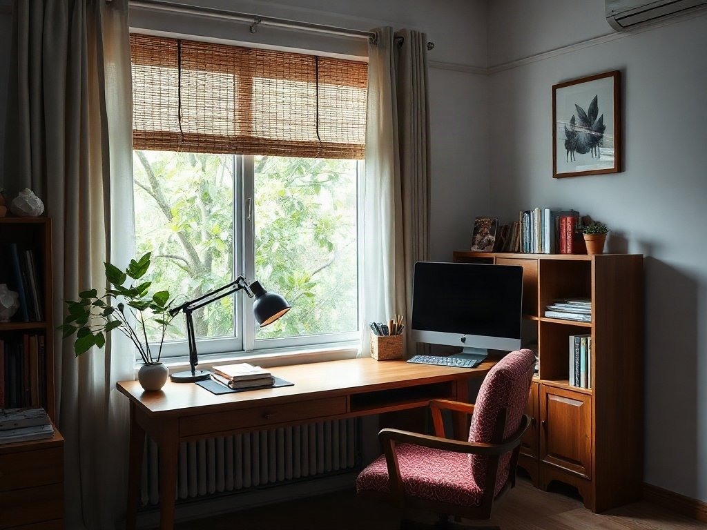 7 Lưu Ý Khi Đặt Bàn Làm Việc Gần Cửa Sổ Để Tăng Hiệu Suất 10 Thêm vào yếu tố cá nhân - lưu ý khi đặt bàn làm việc gần cửa sổ