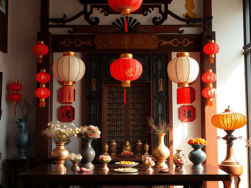 5 Hỗ Trợ Lựa Chọn Bàn Thờ Phù Hợp Cho Ngôi Nhà Của Bạn 12 Phòng khách Việt với ngách bàn thờ nhỏ