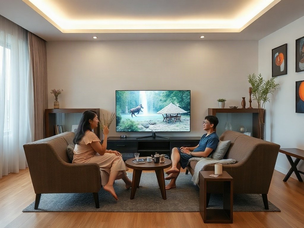 5 Cách Tận Dụng Ánh Sáng Cho Kệ Tivi Hiệu Quả Nhất 12 Cài đặt và sử dụng hiệu quả hệ thống thông minh - cách tận dụng ánh sáng cho kệ tivi