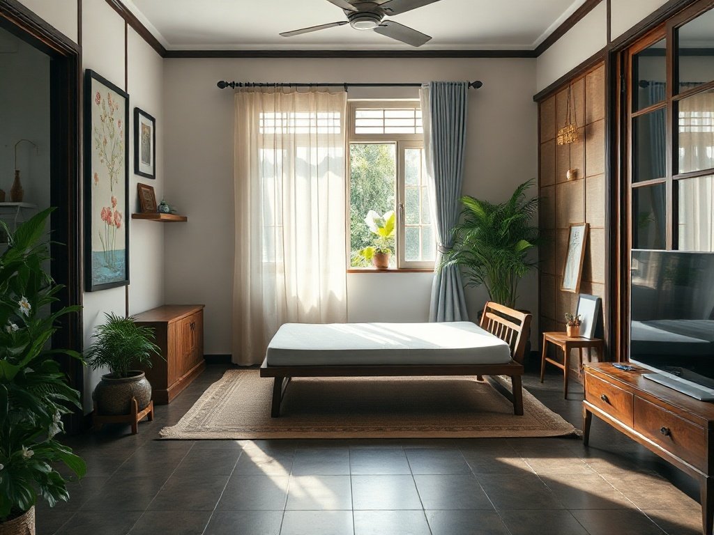 4 Nguyên Tắc Đặt Giường Xếp Hợp Phong Thủy Bạn Cần Biết 13 Tăng cường ánh sáng tự nhiên - Nguyên tắc đặt giường xếp hợp phong thủy