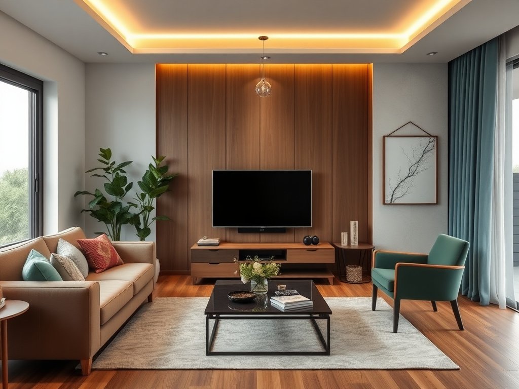 6 Dấu Hiệu Kệ Tivi Kém Phong Thủy Bạn Cần Biết 11 Kệ tivi gây bất hòa với gam màu phòng trong phòng khách.