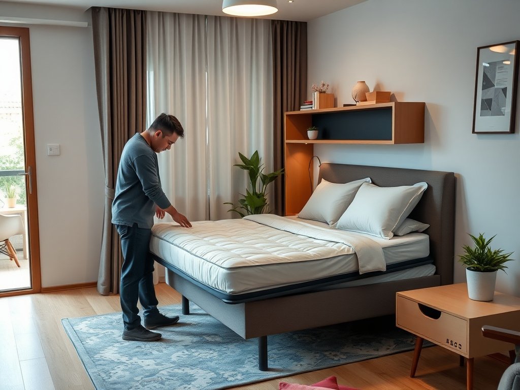 7 Mẹo Gấp Giường Xếp Nhanh Gọn, Tiện Lợi 3 Người đàn ông Việt Nam gấp giường kiểu dáng đẹp