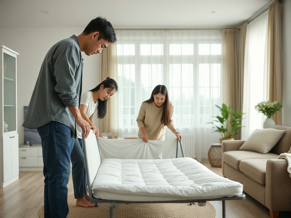 4 Nguyên Tắc Đặt Giường Xếp Hợp Phong Thủy Bạn Cần Biết 2 Nguyên tắc 1: Vị trí Đặt Giường Xếp - Nguyên tắc đặt giường xếp hợp phong thủy