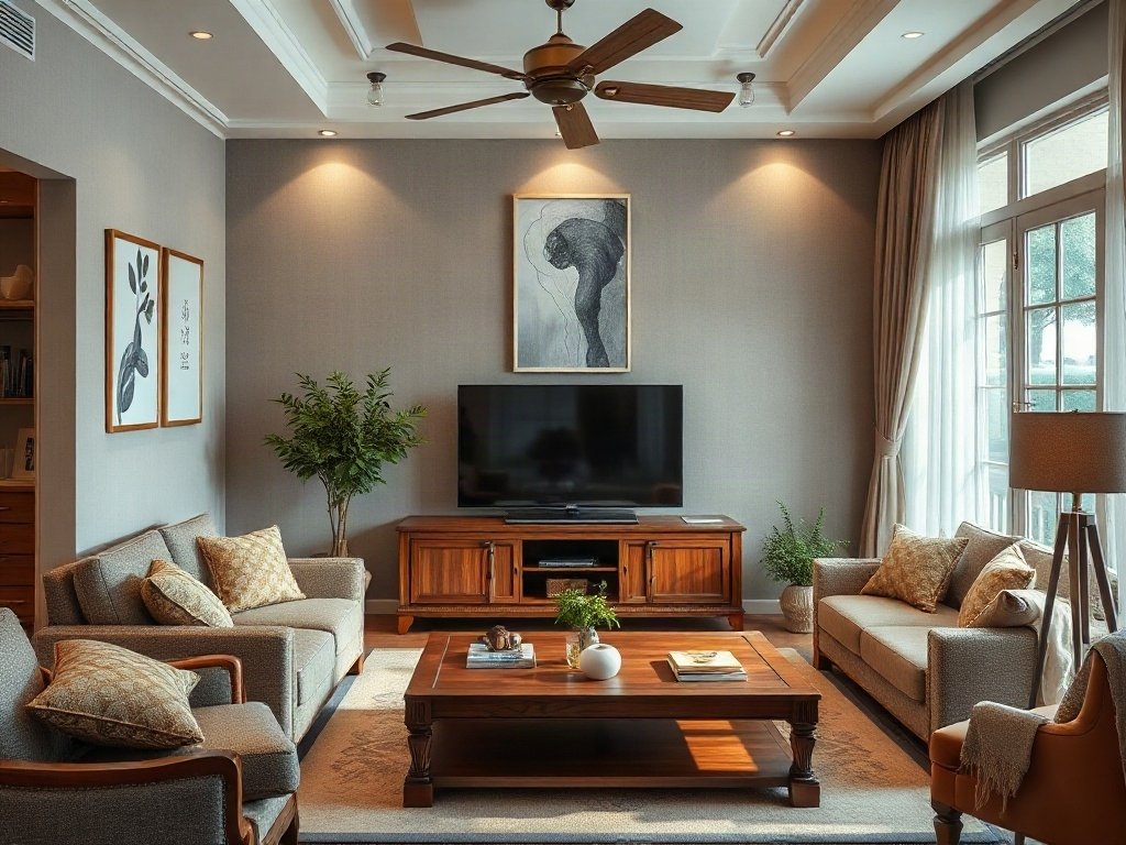 5 Lỗi Phong Thủy Thường Gặp Khi Kê Kệ Tivi và Cách Khắc Phục 2 Lỗi 1: Vị Trí Cản Khí - lỗi phong thủy thường gặp khi kê kệ tivi