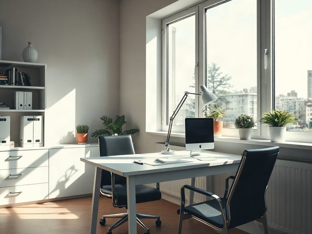 7 Lưu Ý Khi Đặt Bàn Làm Việc Gần Cửa Sổ Để Tăng Hiệu Suất 2 Lưu ý 1: Ánh Sáng Tự Nhiên - lưu ý khi đặt bàn làm việc gần cửa sổ