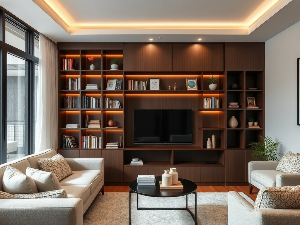Bí Quyết Sử Dụng Kệ Tivi Lâu Bền Cho Ngôi Nhà Hiện Đại 3 Cận cảnh kệ tivi bằng gỗ với họa tiết trang trí Việt Nam