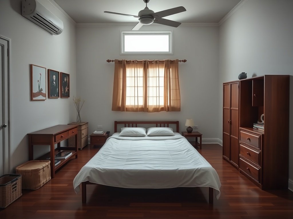 4 Nguyên Tắc Đặt Giường Xếp Hợp Phong Thủy Bạn Cần Biết 3 Khoảng cách với cửa ra vào - Nguyên tắc đặt giường xếp hợp phong thủy