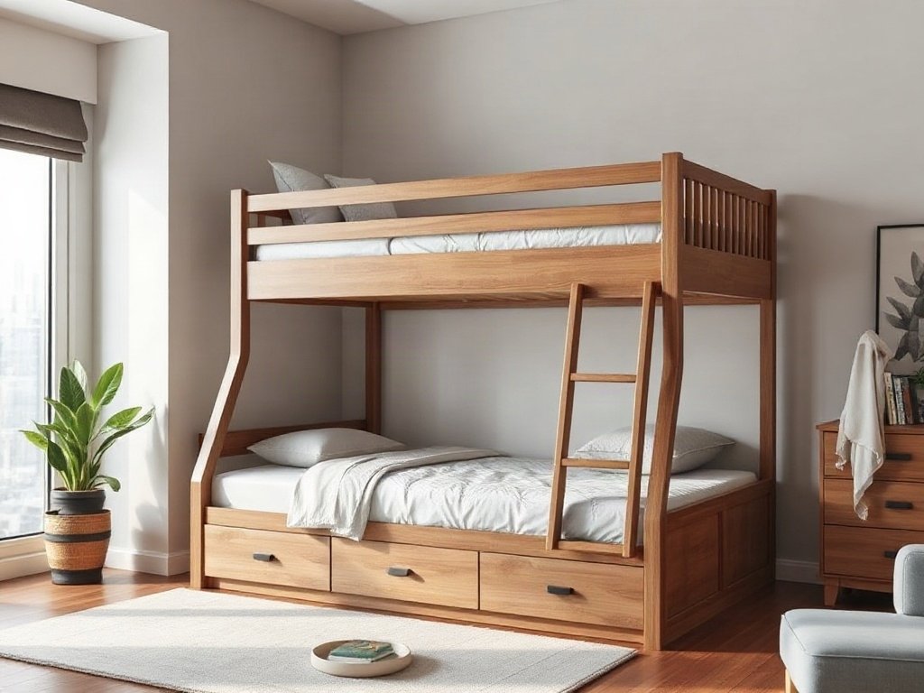 Nhu Cầu Không Gian - mẹo chọn giường tầng cho người lớn