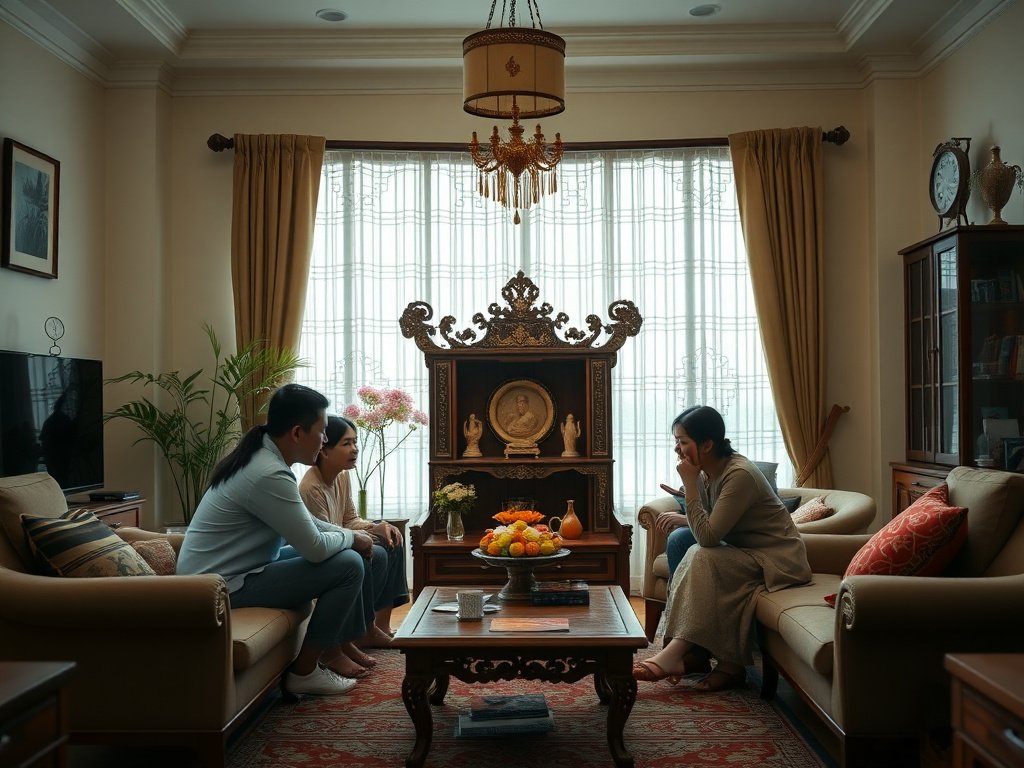 5 Hỗ Trợ Lựa Chọn Bàn Thờ Phù Hợp Cho Ngôi Nhà Của Bạn 4 Thiết kế bàn thờ hiện đại và tinh tế trong nhà Việt