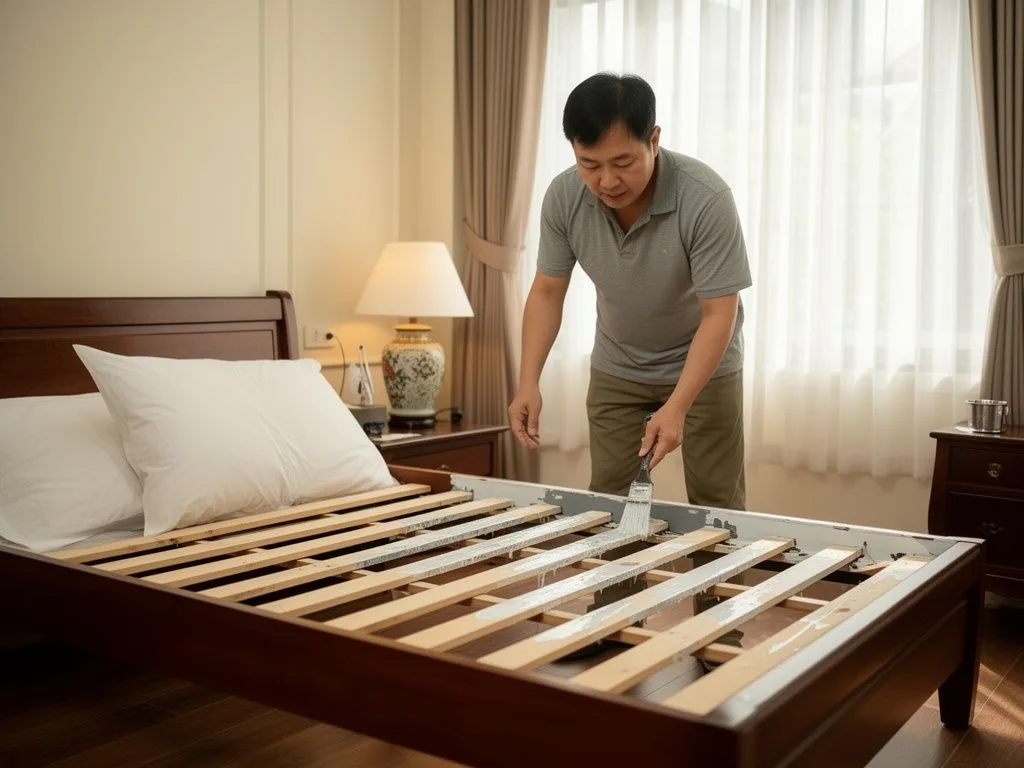 Cách 3: Sơn patina cổ điển - Cách sơn lại giường ngủ tại nhà