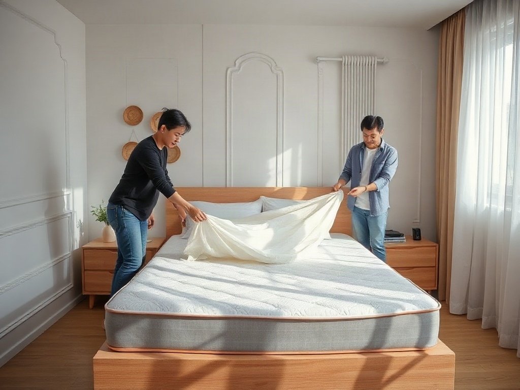 Bước 2: Vệ Sinh Nệm - Bước làm mới giường ngủ mỗi tuần