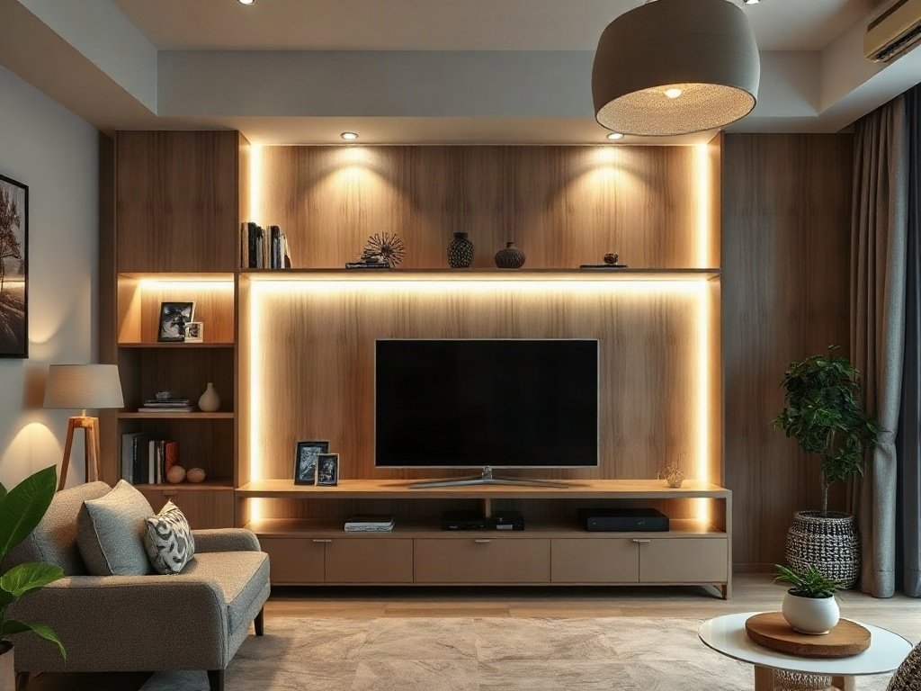 5 Cách Tận Dụng Ánh Sáng Cho Kệ Tivi Hiệu Quả Nhất 4 Cách sắp đặt kệ tivi phù hợp - cách tận dụng ánh sáng cho kệ tivi