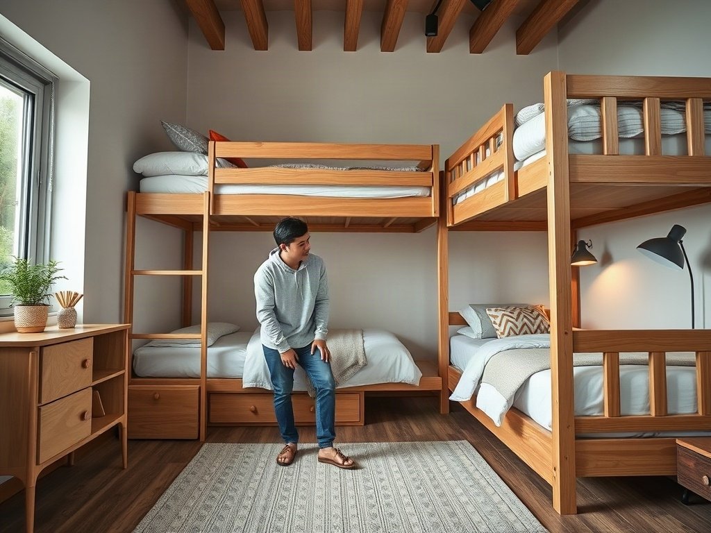 Mẹo 2: Lựa Chọn Chất Liệu Giường - mẹo chọn giường tầng cho người lớn