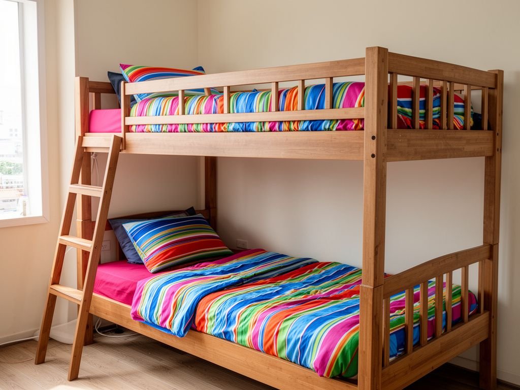 7 Bước Vệ Sinh Giường Tầng Định Kỳ Hiệu Quả 4 Chụp cận cảnh dụng cụ vệ sinh bên cạnh giường tầng nhà Việt