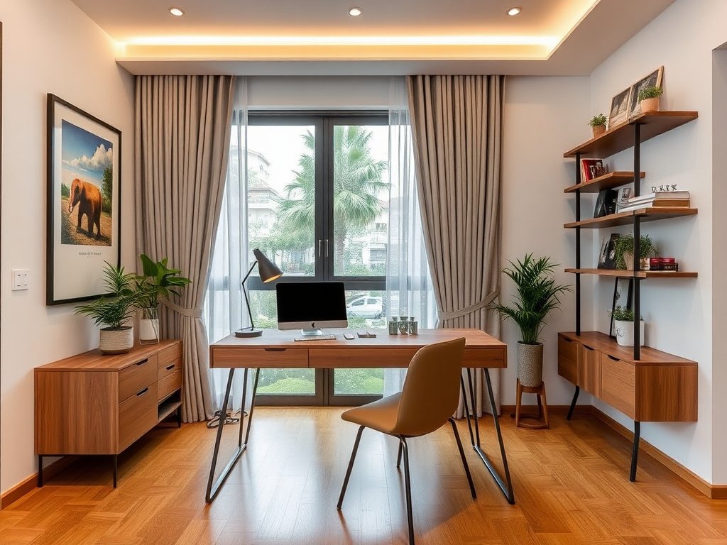 8 Lý Do Nên Chọn Bàn Làm Việc Chân Sắt Cho Không Gian Làm Việc Hiện Đại 7 Căn hộ Việt Nam với bàn chân sắt trang trí hiện đại