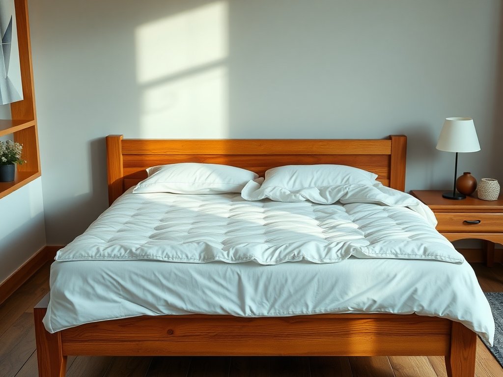 Gia đình Việt Nam lắp ráp giường với miếng lót bảo vệ tránh xước sàn