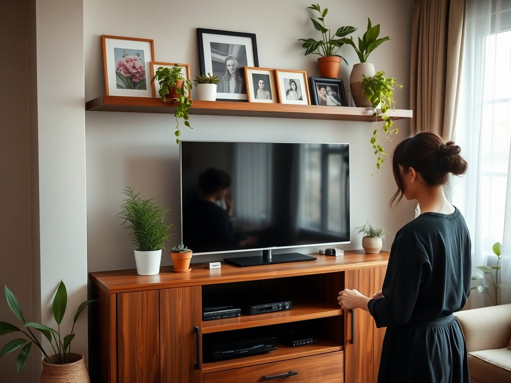 Bí Quyết Sử Dụng Kệ Tivi Lâu Bền Cho Ngôi Nhà Hiện Đại 7 Phòng khách hiện đại tối giản với kệ tivi tại biệt thự Việt Nam