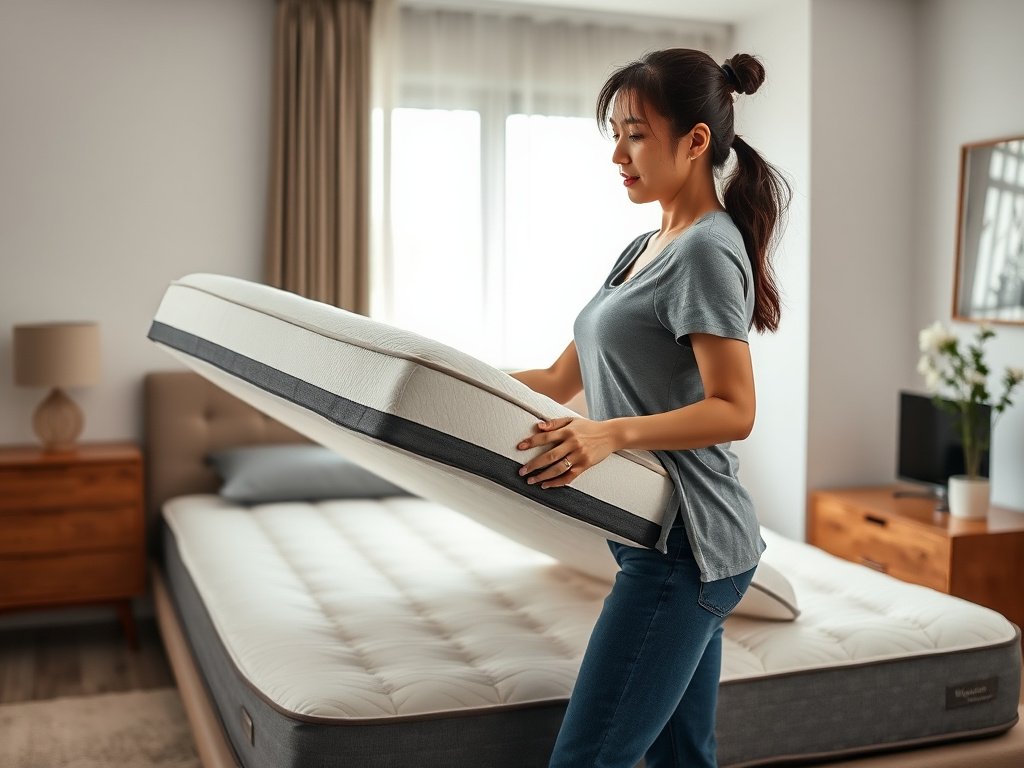 Gia đình Việt Nam ngắm nhìn phòng ngủ gọn gàng