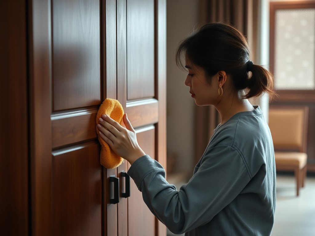 6 Cách Tránh Cong Vênh Tủ Gỗ Hiệu Quả Bạn Cần Biết 6 Đặt tấm bảo vệ lên đồ gỗ trong một gia đình Việt.