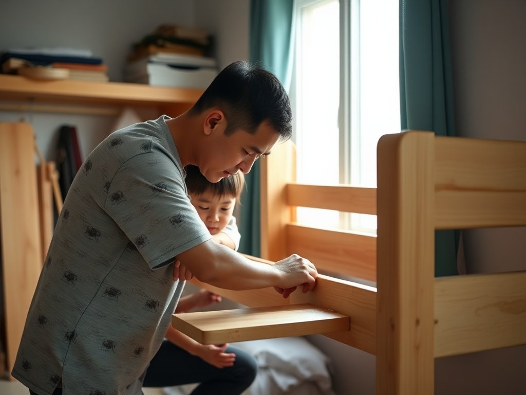 6 Bước Xử Lý Vết Trầy Giường Tầng Đơn Giản Tại Nhà 9 Người cha Việt Nam chỉ dẫn con sửa vết trầy giường tầng