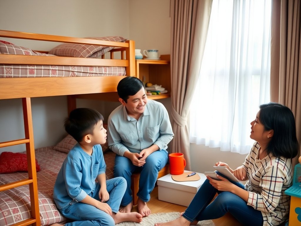 Điều Nên Tránh Khi Dùng Giường Tầng: Bí Quyết Chọn Lựa An Toàn Cho Gia Đình 9 Gia đình Việt thảo luận về an toàn sử dụng giường tầng