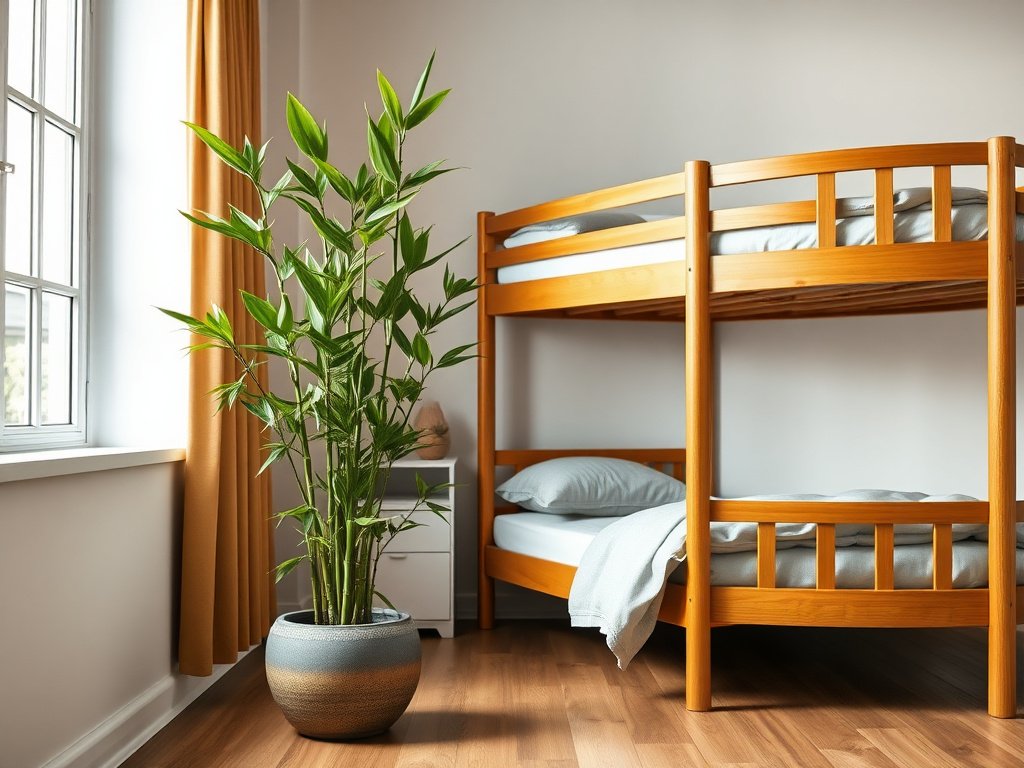 9 Loại Cây Phong Thủy Đặt Gần Giường Tầng Giúp Tăng Vượng Khí 5 Người phụ nữ Việt Nam sắp xếp cây lô hội nhỏ trên kệ gần giường tầng