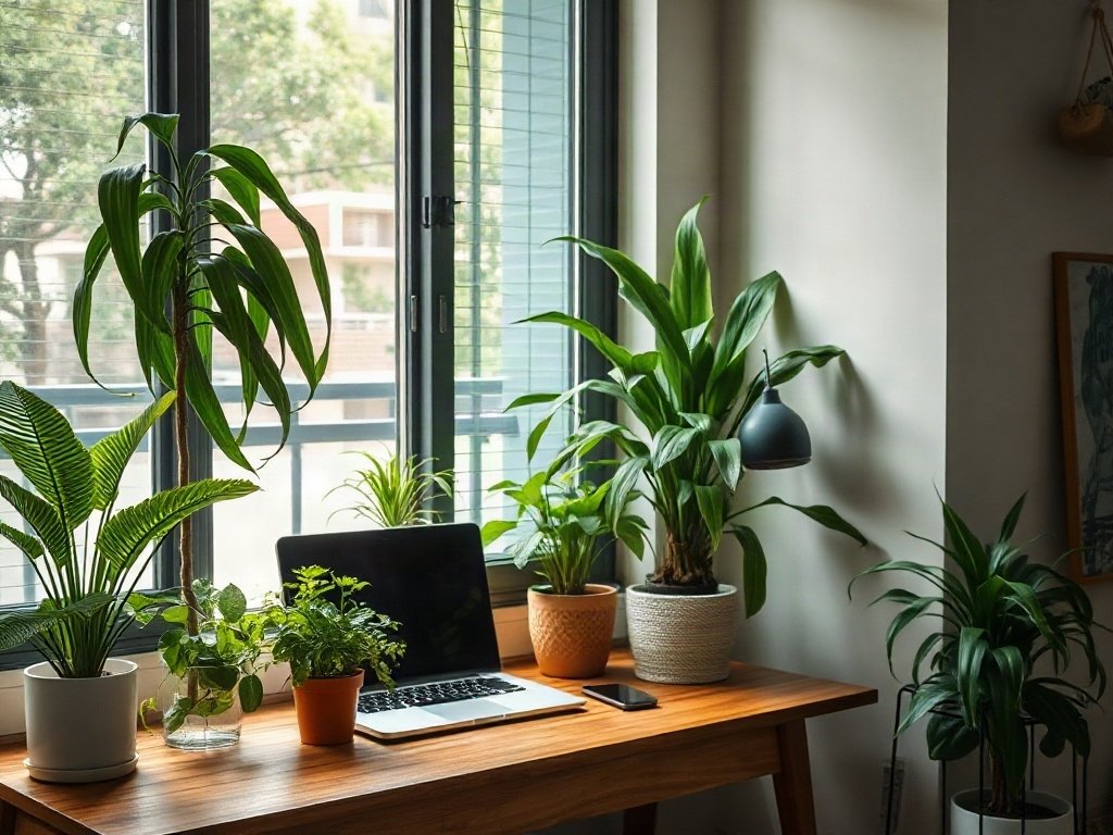 7 Lưu Ý Khi Đặt Bàn Làm Việc Gần Cửa Sổ Để Tăng Hiệu Suất 9 Lưu ý 7: Yếu Tố Thẩm Mỹ và Cảm Hứng - lưu ý khi đặt bàn làm việc gần cửa sổ