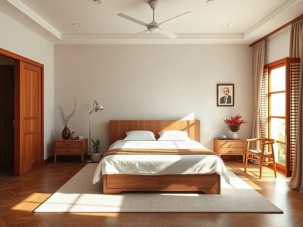 6 Hướng Đặt Giường Ngủ Thu Hút Tài Lộc Cho Mọi Nhà 13 Hướng 4: Giường Ngủ Hướng Về Tây Bắc - hướng đặt giường ngủ thu hút tài lộc