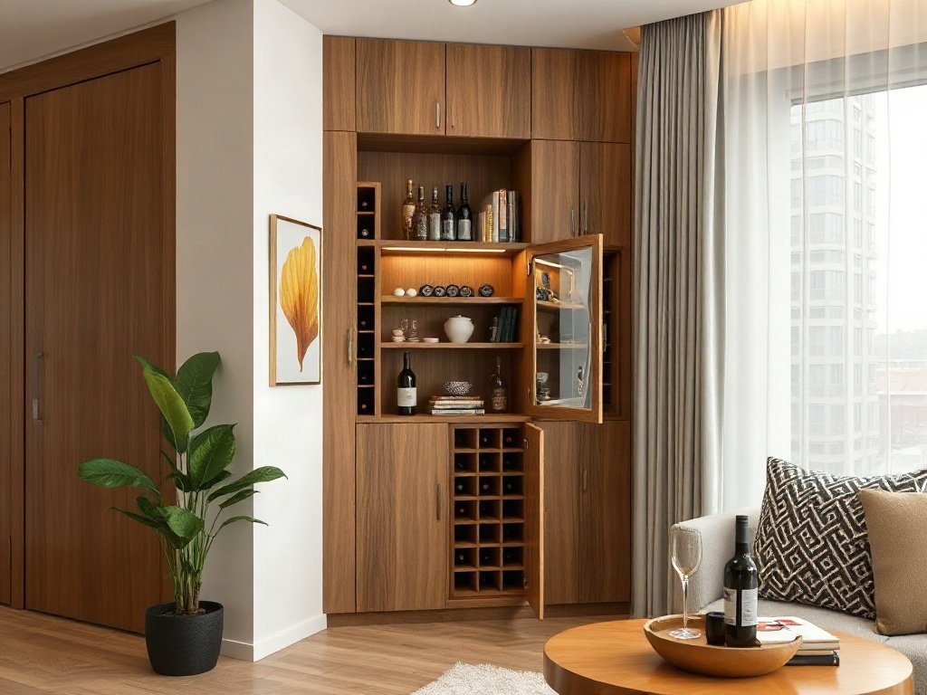 Tủ Rượu Góc Đẹp: Giải Pháp Hoàn Hảo Cho Không Gian Sống Hiện Đại 3 Tổng quan & Tầm quan trọng của Tủ rượu góc đẹp trong không gian sống - Tủ rượu góc đẹp