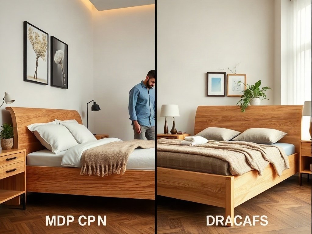 Giường Gỗ Đinh Hương: Sự Lựa Chọn Tinh Tế Cho Phòng Ngủ Hiện Đại 4 Khảo sát thực tế dòng gỗ thông dụng (Gỗ Sồi, Xoan đào, Óc chó) - Giường gỗ đinh hương