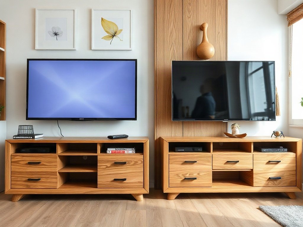 7 Mẹo Lựa Chọn Kệ Tivi Thông Minh Cho Phòng Khách Hiện Đại 5 Khảo sát thực tế dòng gỗ thông dụng (Gỗ Sồi, Xoan đào, Óc chó) - Mẹo lựa chọn kệ tivi thông minh
