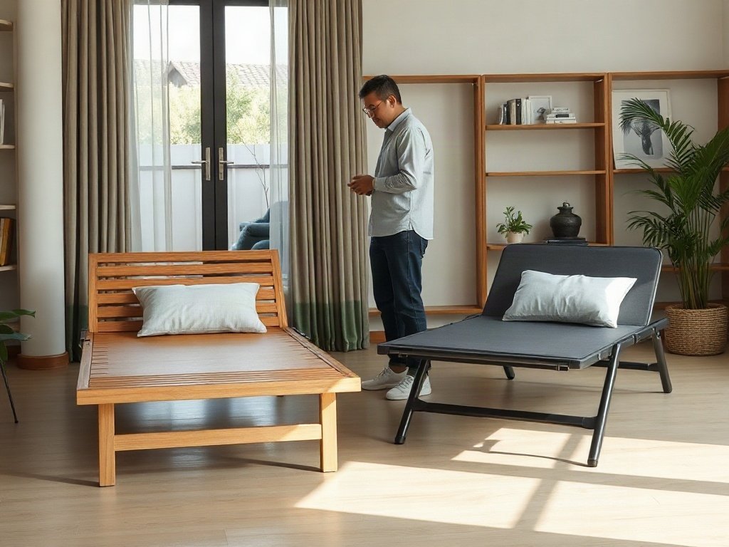 6 Ý Tưởng Bố Trí Ghế Bố Sân Vườn Đẹp Thư Giãn Cho Không Gian Sống 5 Khảo sát thực tế dòng gỗ thông dụng (Gỗ Sồi, Xoan đào, Óc chó) - Ý tưởng bố trí ghế bố sân vườn