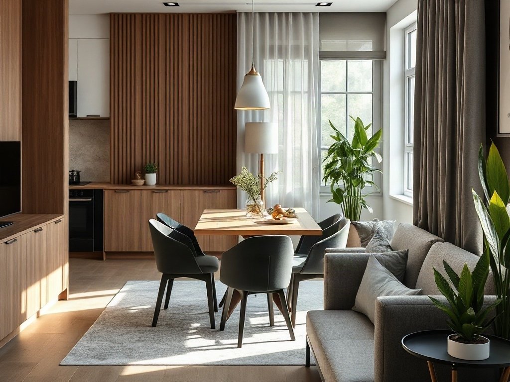Hướng dẫn sử dụng và bảo quản bàn ăn đẹp bền đẹp trên 20 năm - 5 cách bố trí đèn cho bàn ăn gỗ