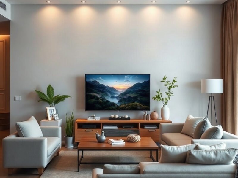 8 Cách Sắp Xếp Đồ Vật Trên Kệ Tivi Thẩm Mỹ 1 8 Cách Sắp Xếp Đồ Vật Trên Kệ Tivi Thẩm Mỹ