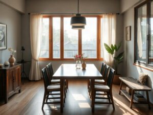 5 Cách Kết Hợp Bàn Ăn Gỗ Với Ánh Sáng Tự Nhiên Tạo Nên Không Gian Ấm Cúng
