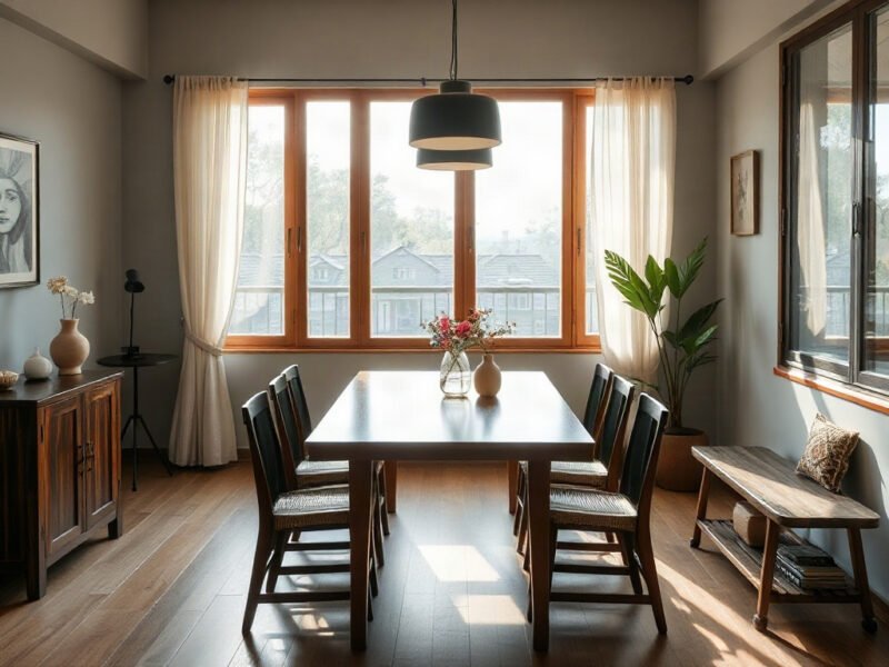 5 Cách Kết Hợp Bàn Ăn Gỗ Với Ánh Sáng Tự Nhiên Tạo Nên Không Gian Ấm Cúng