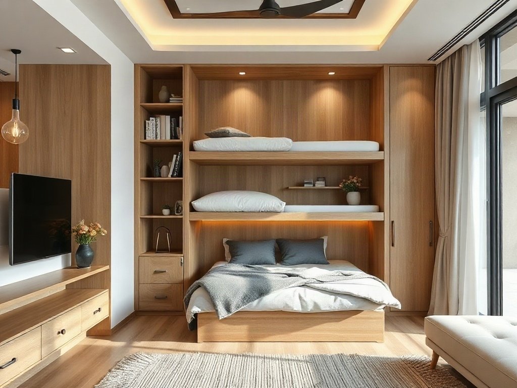 9 Cách Tận Dụng Giường Xếp Cho Khách Bất Ngờ: Giải Pháp Tiện Lợi Cho Không Gian Nhỏ 18 Cách 6: Tận dụng giường xếp trong nhà bếp rộng - cách tận dụng giường xếp cho khách bất ngờ