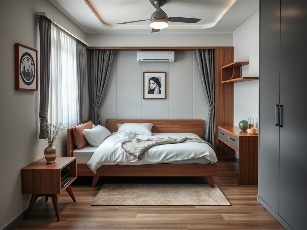 9 Cách Tận Dụng Giường Xếp Cho Khách Bất Ngờ: Giải Pháp Tiện Lợi Cho Không Gian Nhỏ 25 Cách 8: Tích hợp giường xếp trong phòng khách truyền thống - cách tận dụng giường xếp cho khách bất ngờ