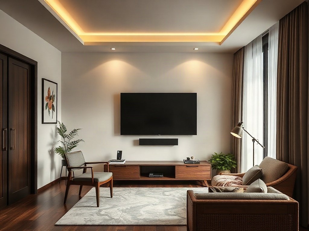 Bước 6: Đảm bảo khoảng cách xem thích hợp - bước đặt kệ tivi không bị sai phong thủy
