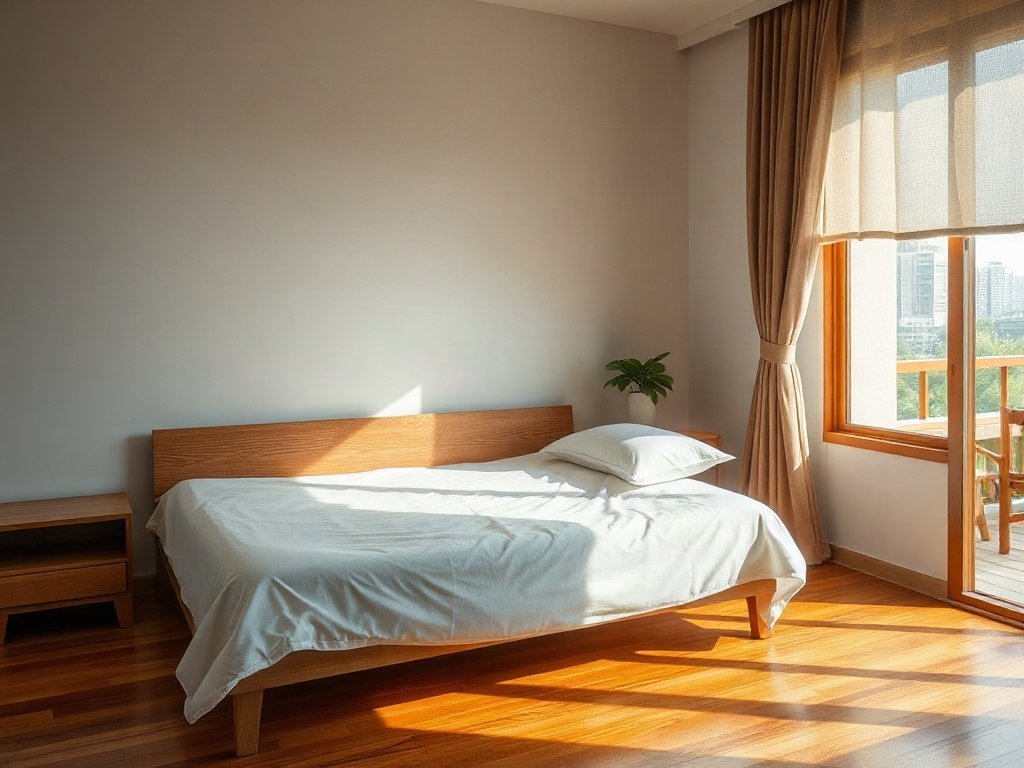 Chọn Gối và Chăn Trải - mẹo kết hợp giường xếp với rèm che nắng