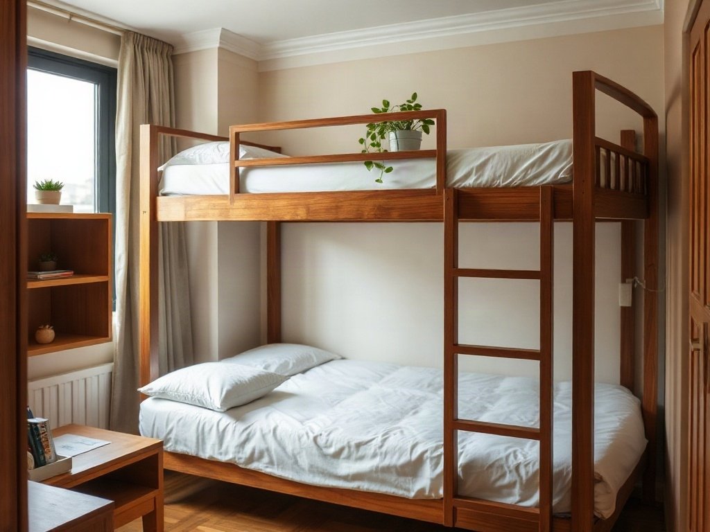 Cách 1: Sử Dụng Cây Xanh - cách trang trí giường tầng may mắn
