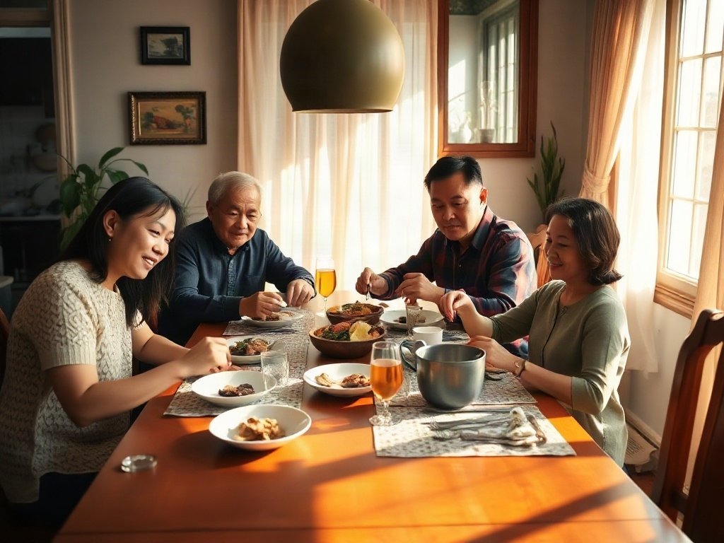 Cách 1: Đặt Bàn Ăn Gần Cửa Sổ Lớn - cách kết hợp bàn ăn gỗ với ánh sáng tự nhiên