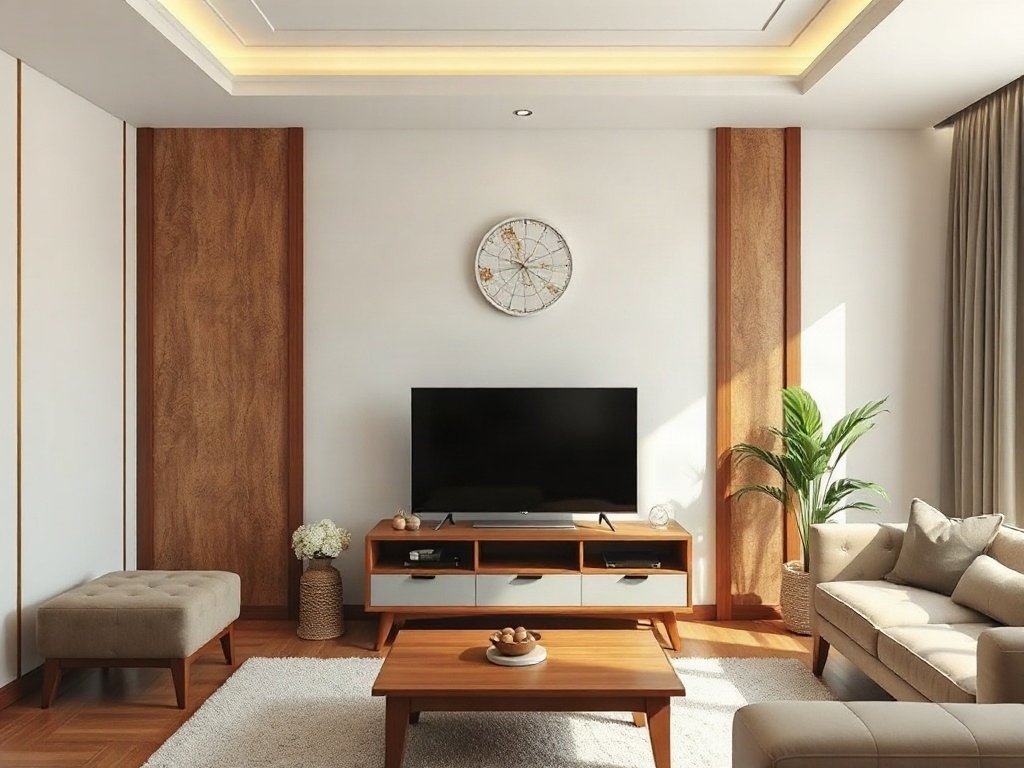 Tránh ánh sáng phản chiếu - bước đặt kệ tivi không bị sai phong thủy