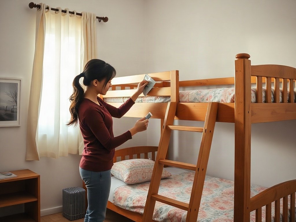 7 Mẹo Tăng Độ Bền Giường Tầng Gỗ Hiệu Quả 4 Mẹo 2: Sử dụng các dụng cụ bảo vệ và vệ sinh giường đúng cách - mẹo tăng độ bền giường tầng gỗ